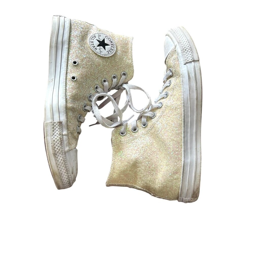Converse White Sparkle Hightops